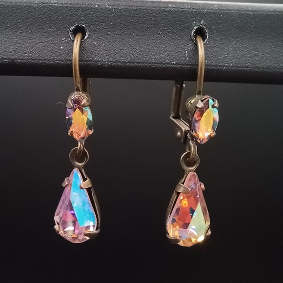 Swarovski crystal drop earrings - Picture 1 of 4